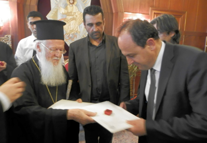 Ο Δήμαρχος συνάντησε στο Φανάρι τον Οικουμενικό Πατριάρχη κ.κ.Βαρθολομαίο.